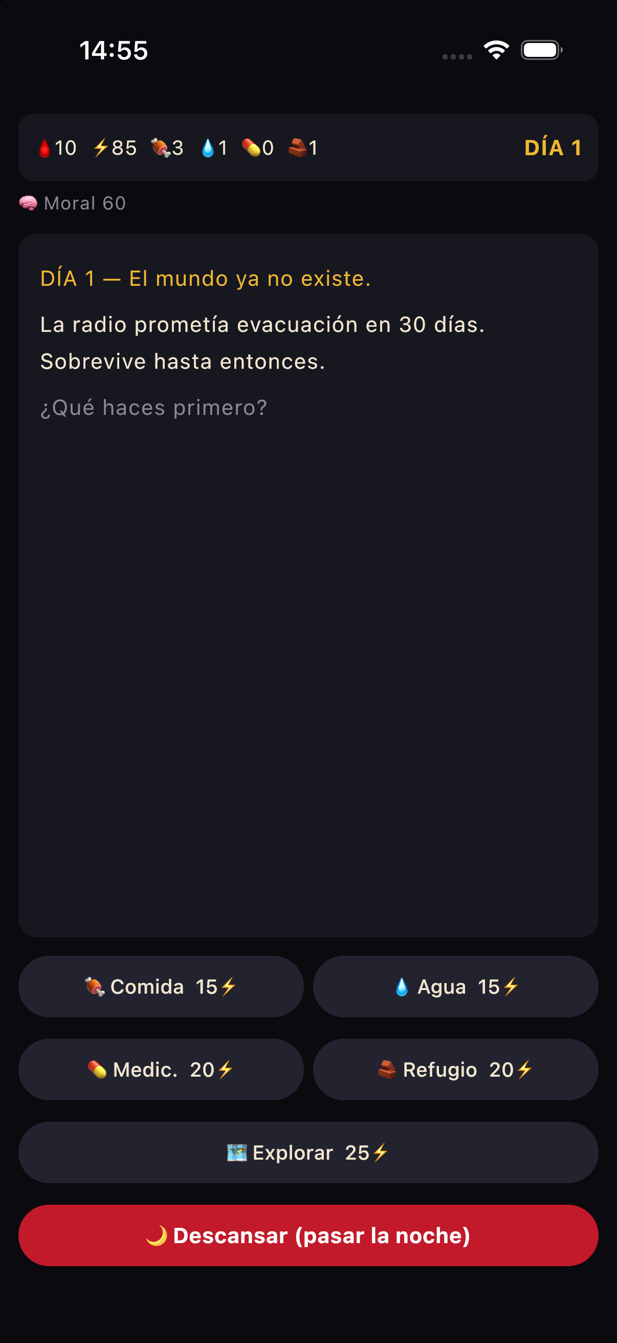 Partida de Dice of the Dead